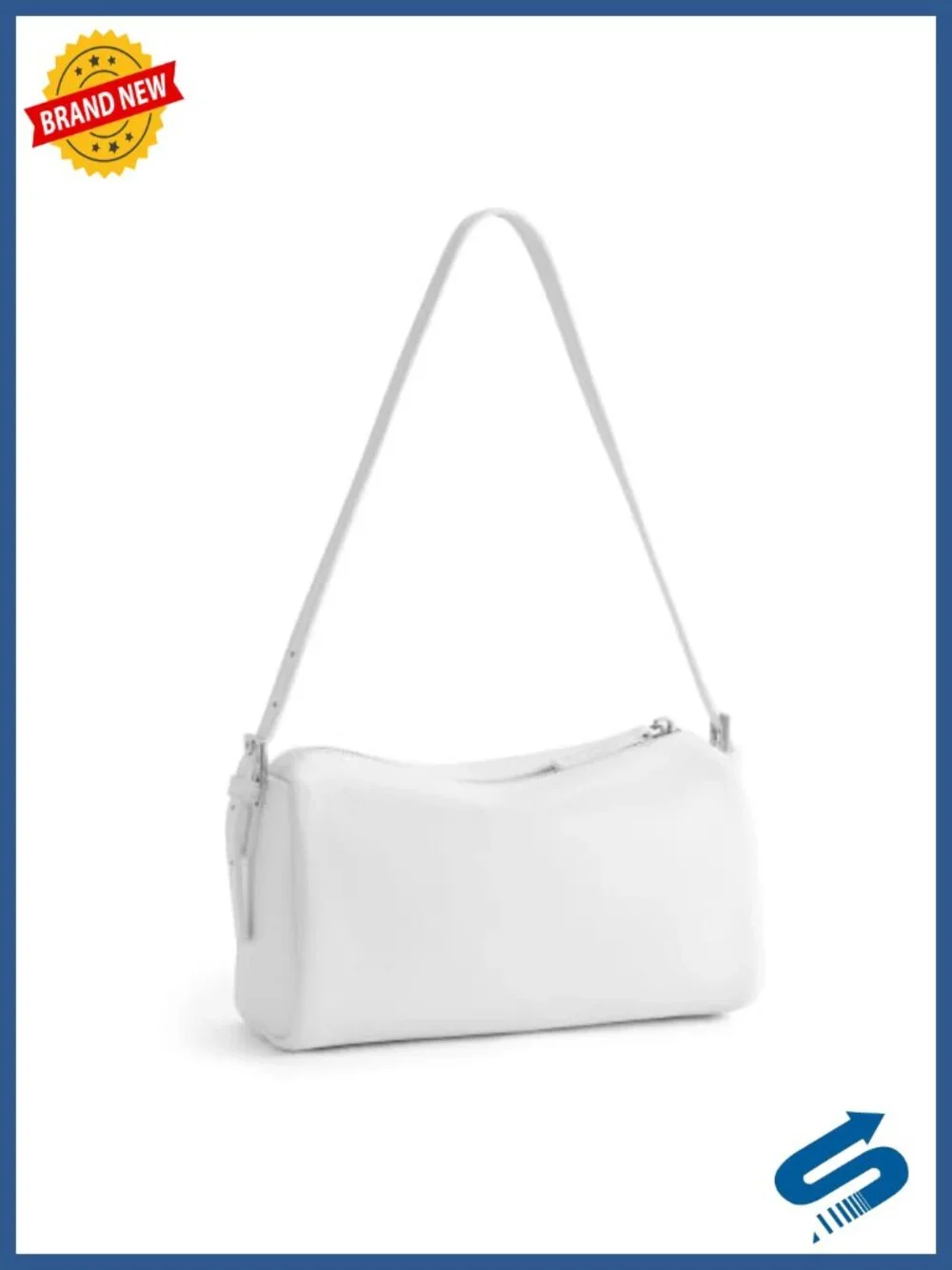 Genuine Leather Crossbody Bag Mini Shoulder Hobo RFID Barrel Purse